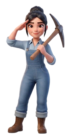 Trabajadora minera de Epic Danta